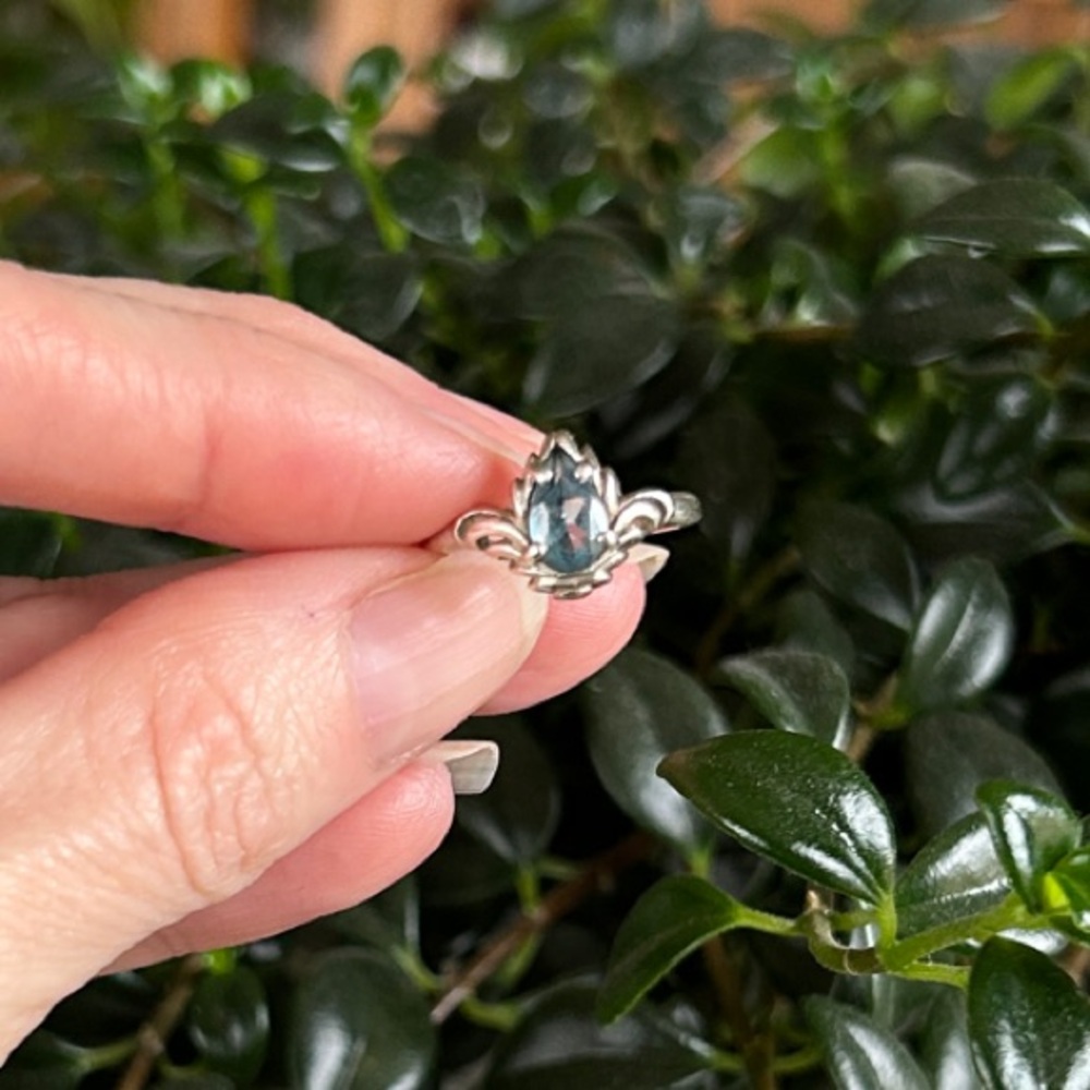 KABANA Sterling Silver and Topaz Ring